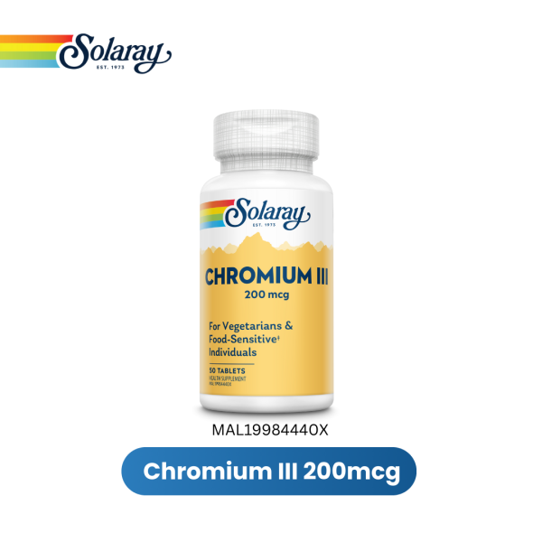 SOLARAY CHROMIUM III 50 CAPS (MAL19984440X)